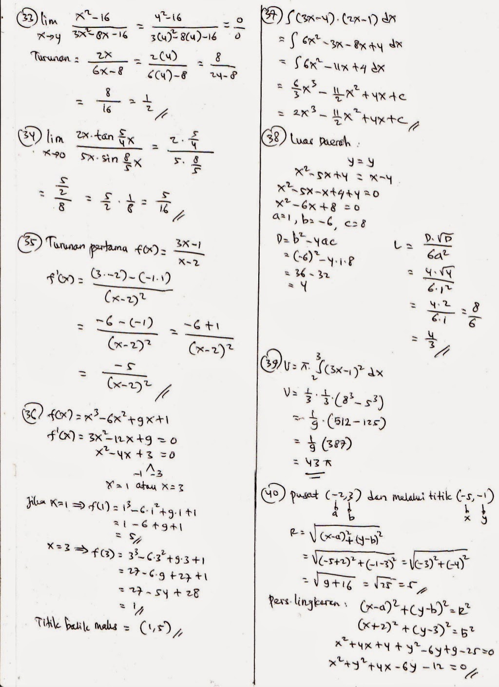 Soal Ulangan Harian Matematika Kelas 5 Sd Semester 1 Beatspolar