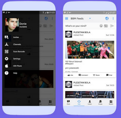 Download BBM Modifikasi Like iOS style iPhone nama