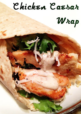 wrap chicken caesar healthy makeover food ahealthymakeover lunch calories