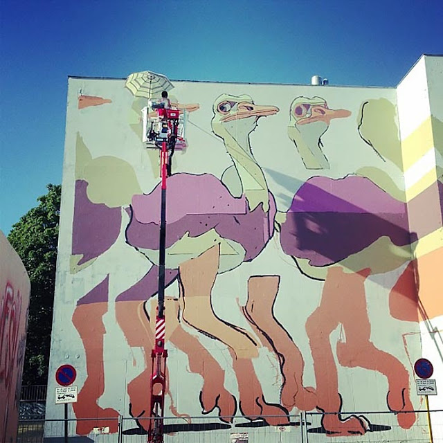 Street Art By Spanish Painter Aryz In Rennes, France For Teenage Kicks Urban Art Festival. 2