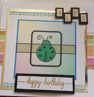 Happy birthday - Ladybird design - personalised Happy birthday - Ladybird design - personalised