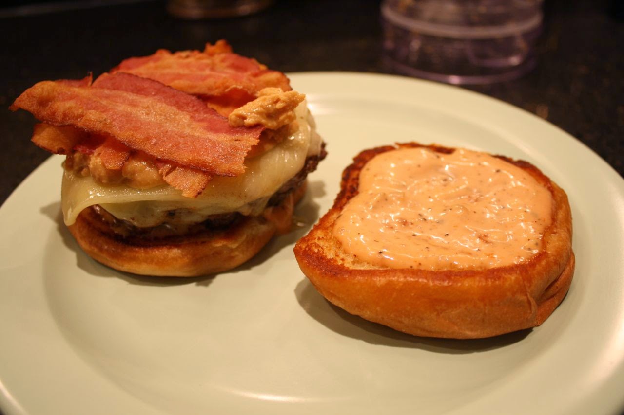 The Roediger House Meal No. 886 Peanut Butter Bacon Burgers