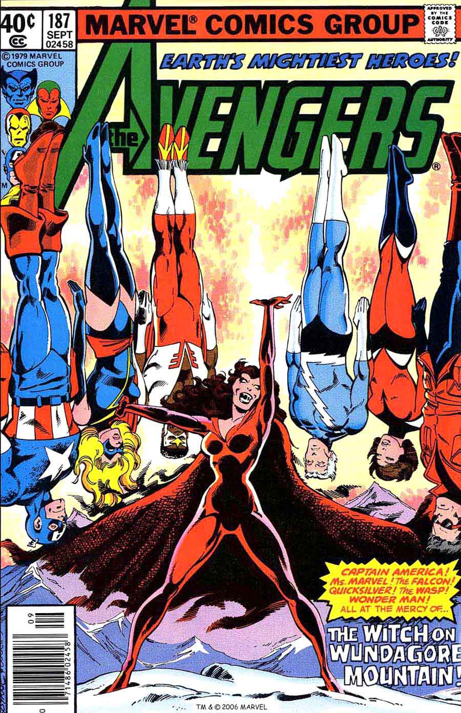 Avengers #187 marvel 1970s bronze age comic book cover art by John Byrne