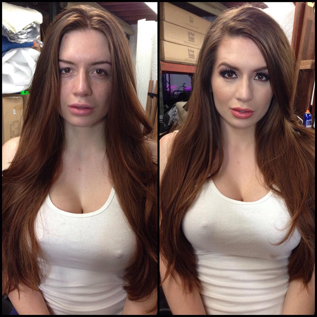see here this is what stars look like before and after make up