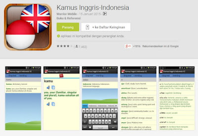 Aplikasi Kamus Indonesia-Inggris Terbaik Untuk Android Offline