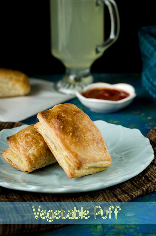 Vegetable puff with Homemade Puff Pastry