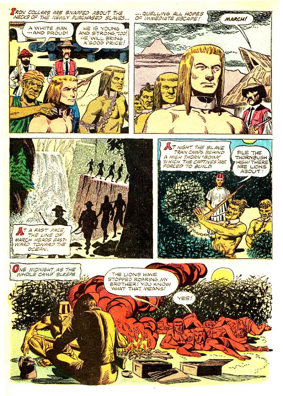 Tarzan #56 1954 Russ Manning golden age comic book page art