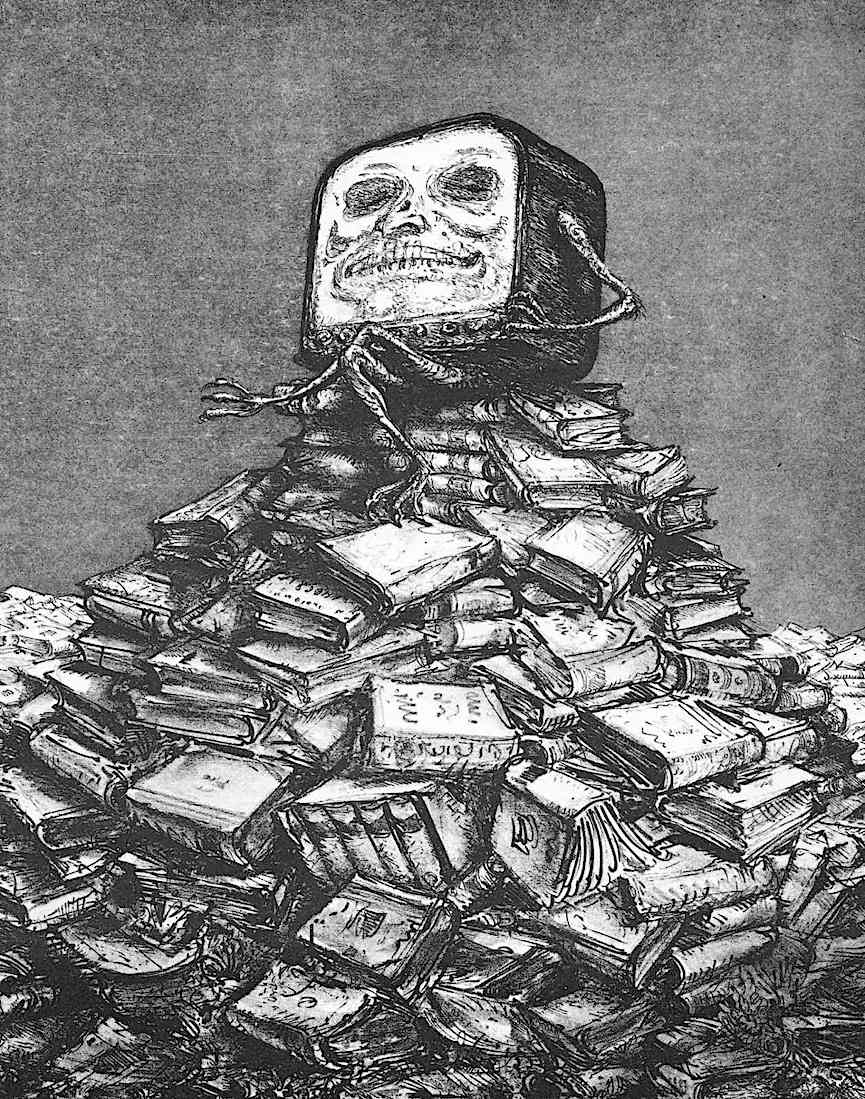 A. Paul Weber the demon television, by A. Paul Weber