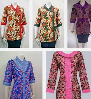 model batik kombinasi wanita model batik kombinasi wanita