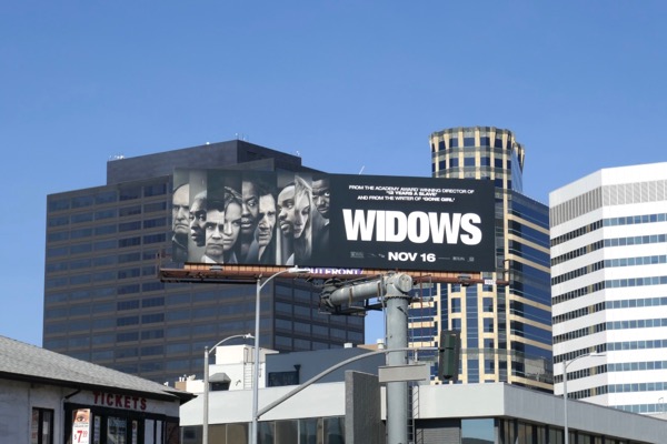 Widows film billboard Westwood Boulevard Widows film billboard