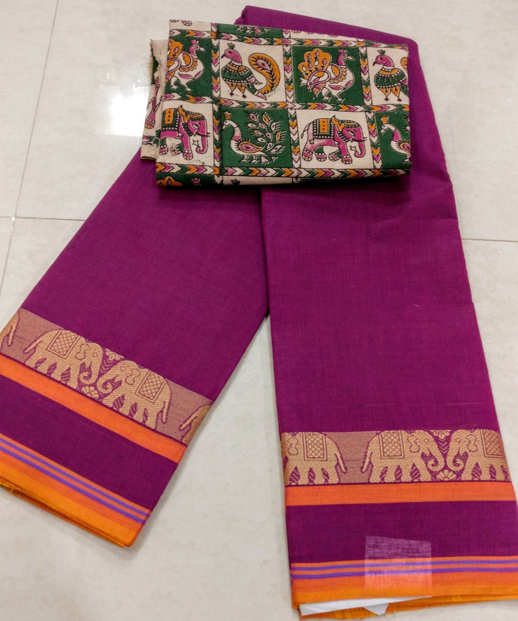 pure-cotton-sarees-with-pure-kalamkari-blouses