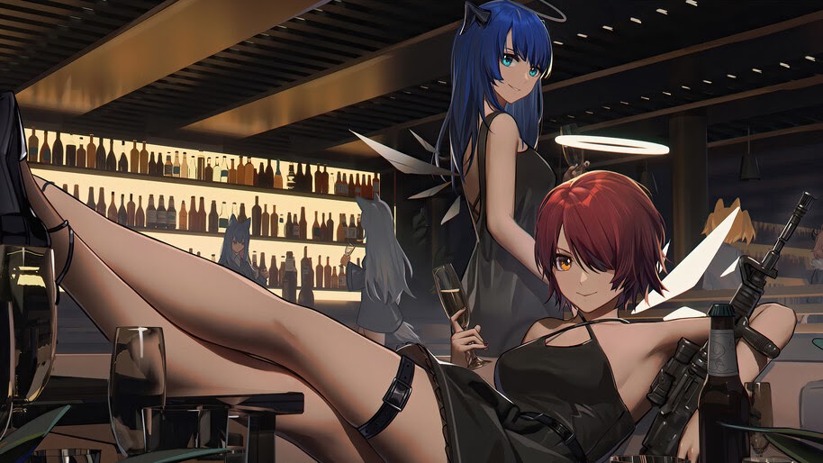 Anime, Girls, Arknights, Exusiai, Mostima, 4K, #6.536