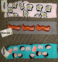 Target socks haul eggs bacon sushi womens knee high socks