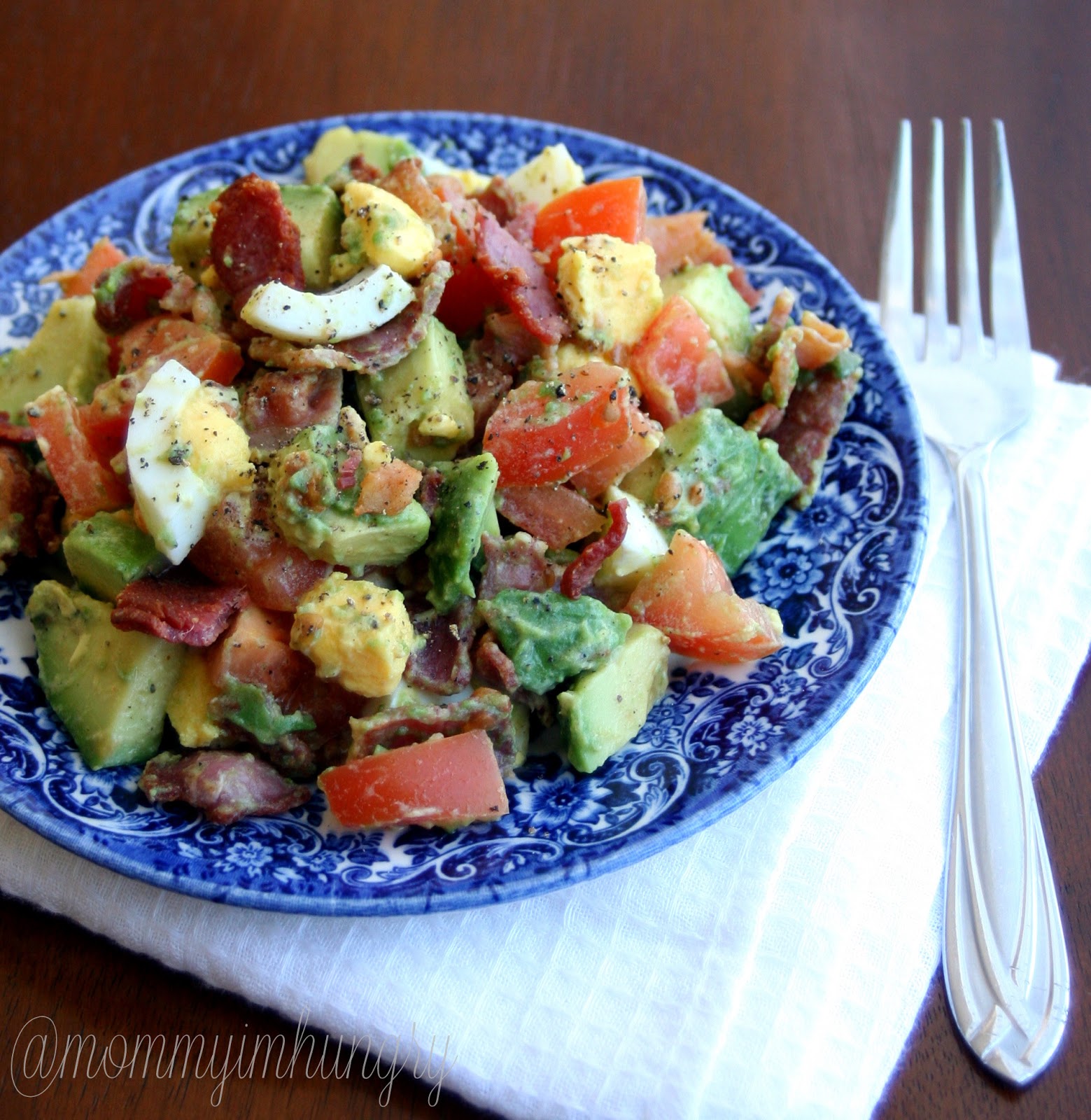 MIH Recipe Blog Bacon, Egg, Avocado and Tomato Salad