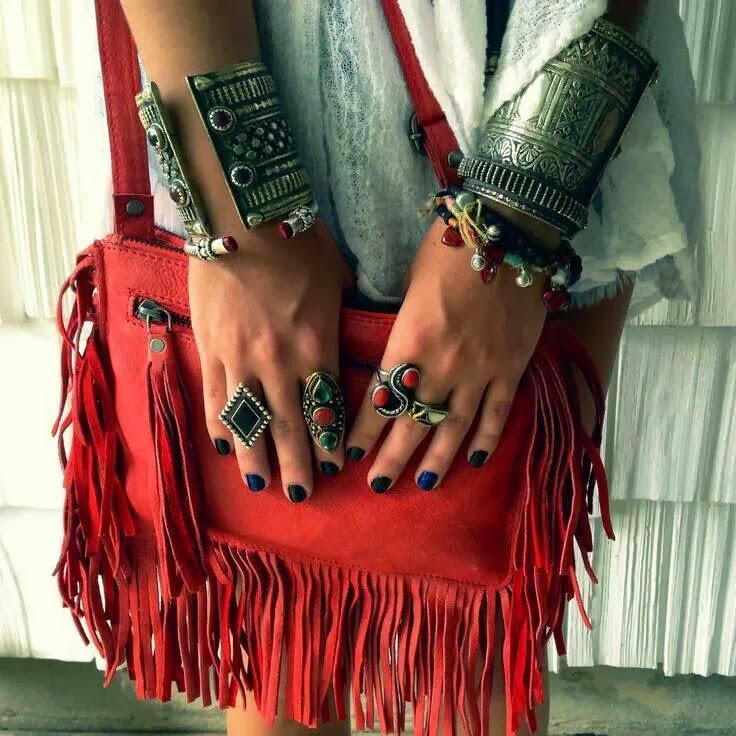 Pop of Red, Boho Style
