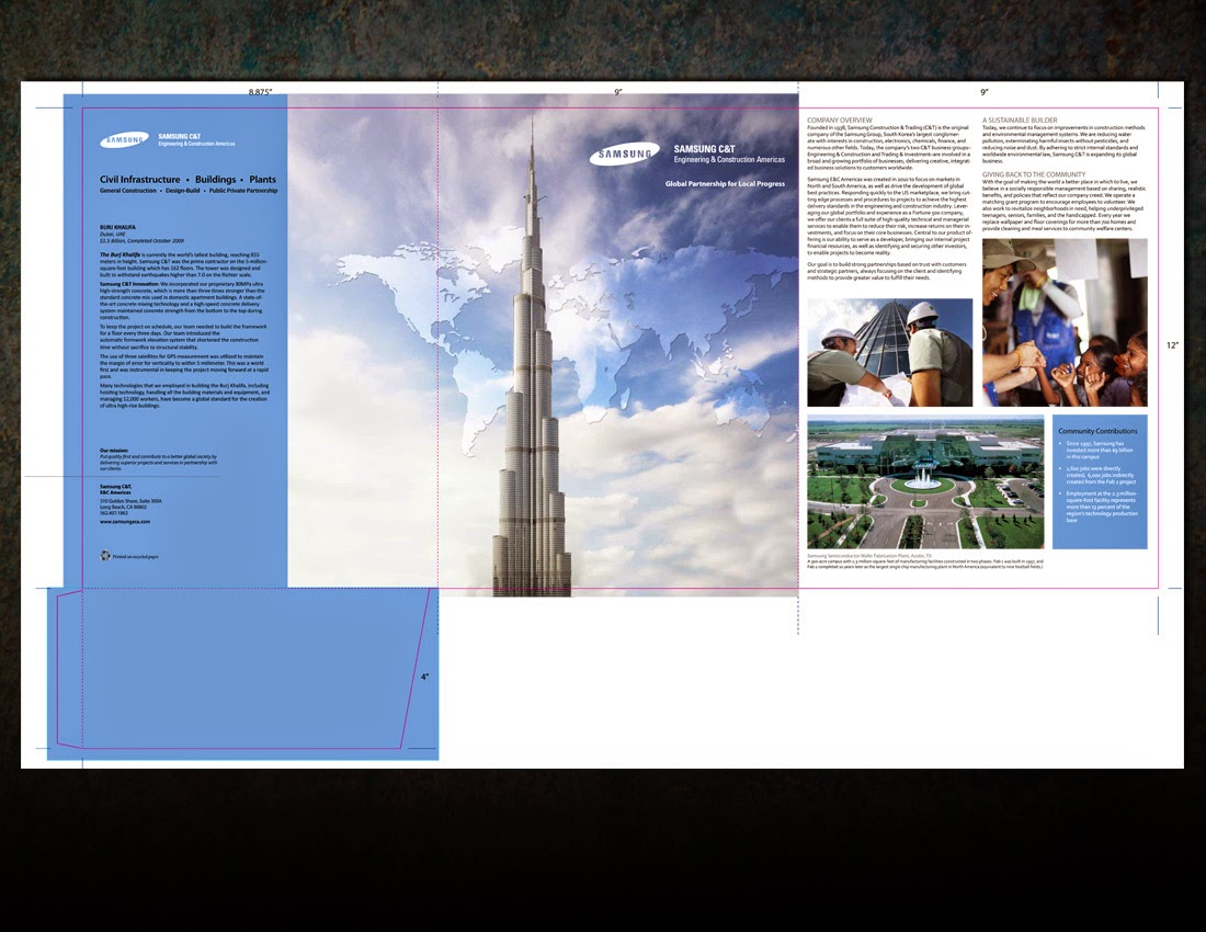 Samsung Tri-fold Brochure, Front