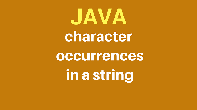 java specific char count