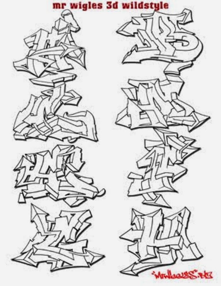 Arsaroceu Wildstyle Graffiti Alphabet Letters