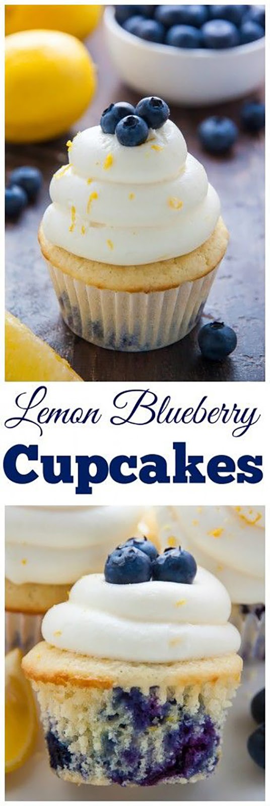 Lemon Blueberry Cupcakes Lemon Blueberry Cupcakes