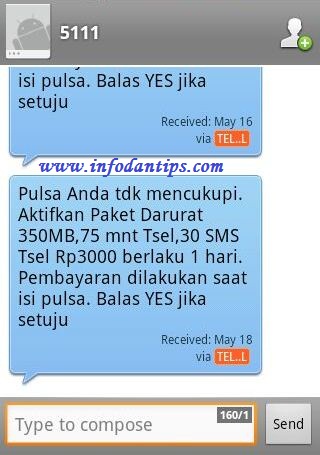 Trik Cara Mendapatkan Pinjaman Pulsa Sos 5111 Paket Combo Telkomsel