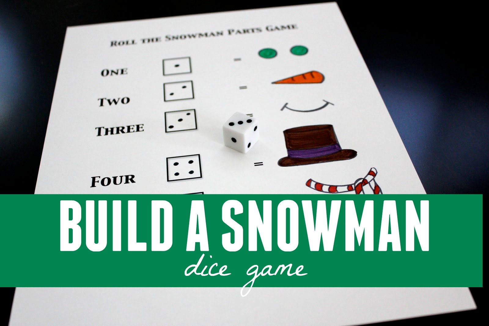 Toddler Approved Build A Snowman Dice Game