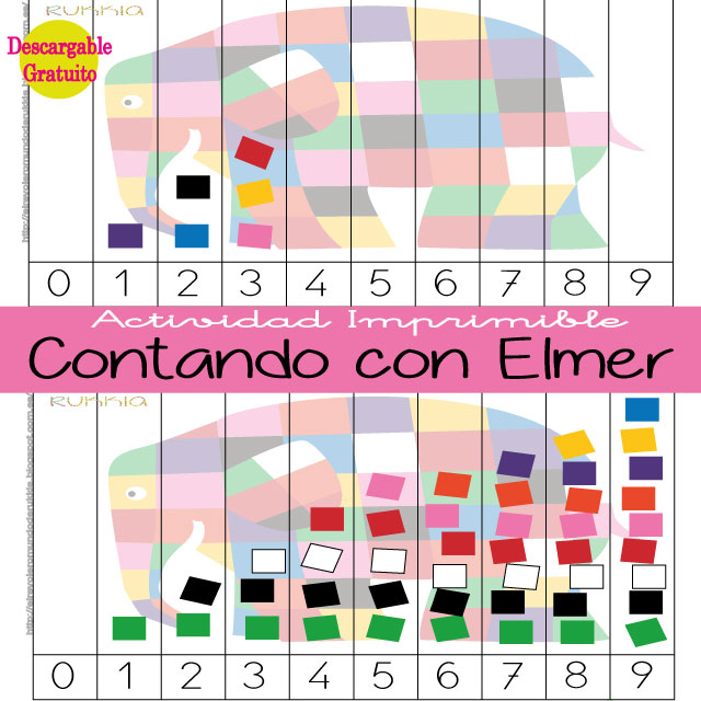 aprender.contar.niños actividad.cuento.elmer