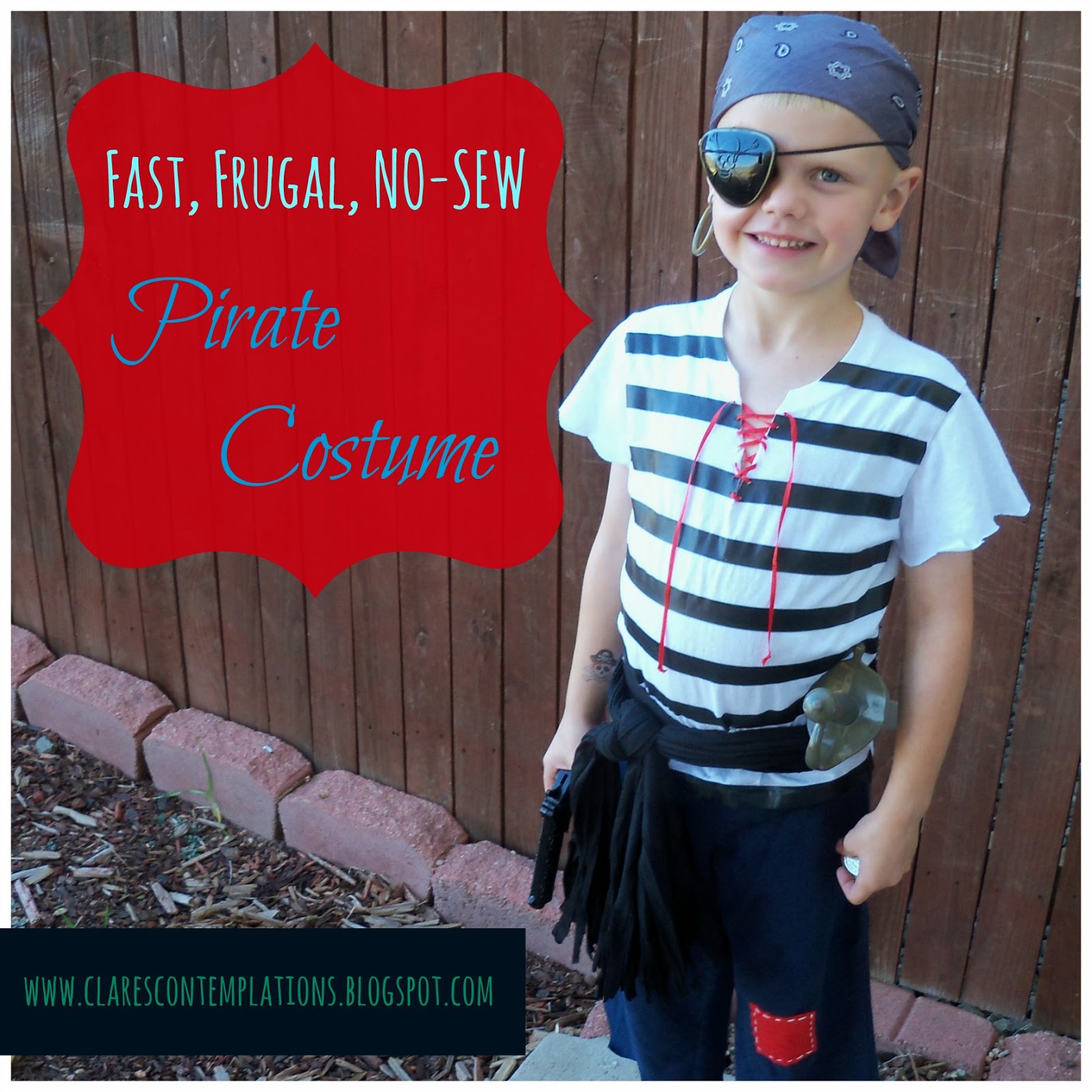 Clare�s Contemplations Quick and Easy Costume Picture Perfect Pirate