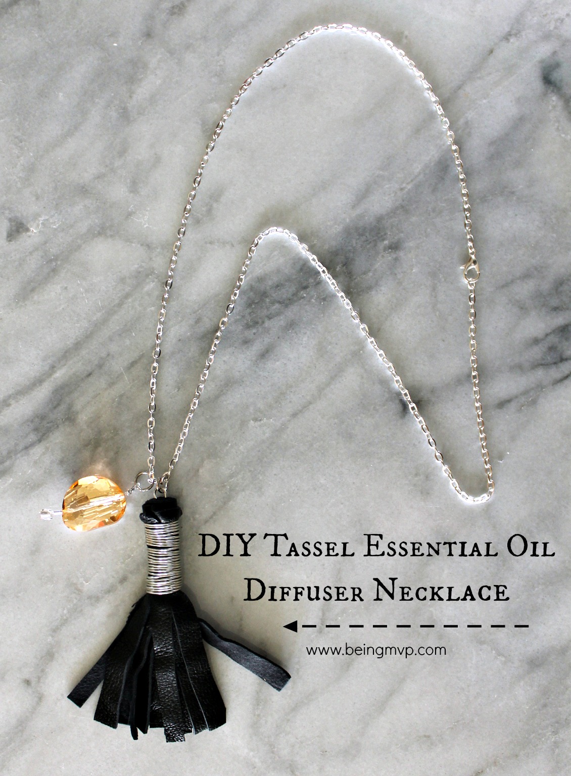 being MVP: DIY Tassel Essential Oil Diffuser Necklace