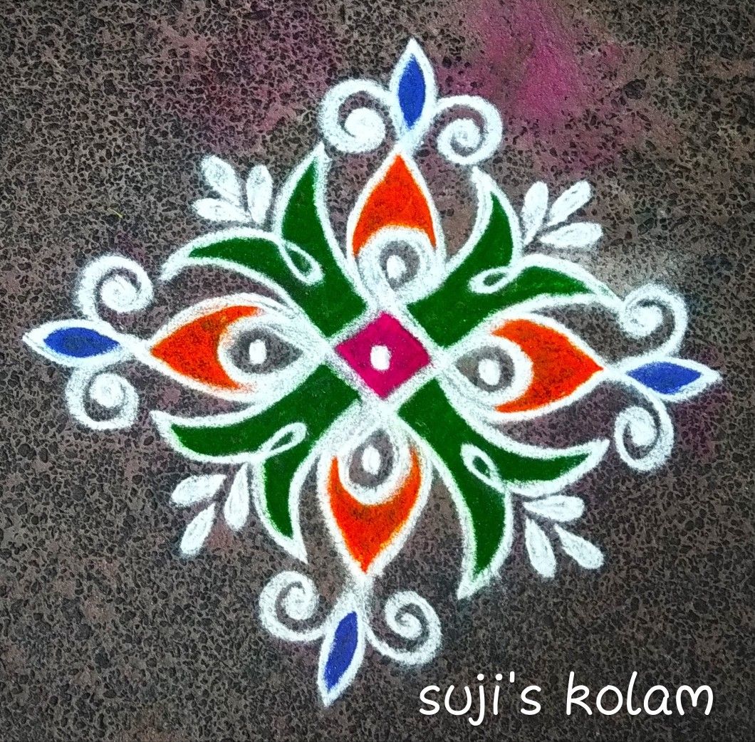 simple and easy rangoli designs with dots for home