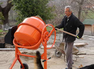 Sally making use of his new machine Sally making use of his new machine
