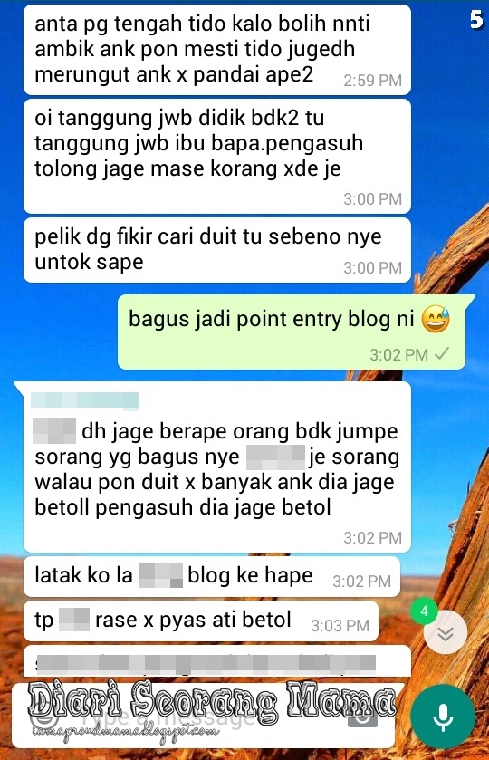 Luahan Hati Seorang Pengasuh Luahan Hati Seorang Pengasuh