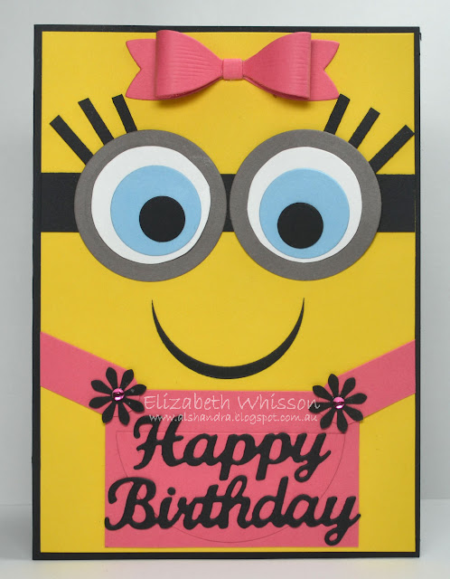 Elizabeth Whisson, Alshandra, no stamping, minions, happy birthday, no stamping Elizabeth Whisson, Alshandra, no stamping, minions, happy birthday, no stamping