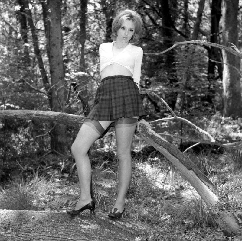 Miniskirt teenager vintage girl