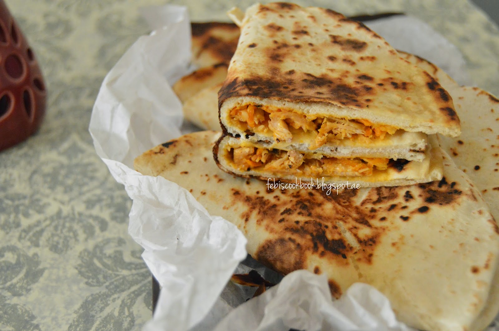 Chicken filled tortillas