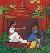 Rama and Sita in the forest