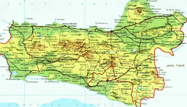 Gambar Peta Kabupaten dan kecamatan di Jawa Tengah