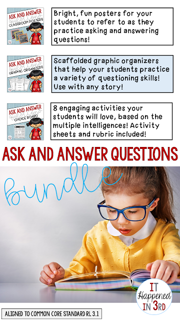 Asking and answering questions is my favorite skill to teach! Here are some fun activities that help me when teaching about this important topic.