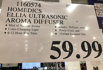 Deal for the HoMedics Ellia Ultrasonic Aroma Diffuser at Costco