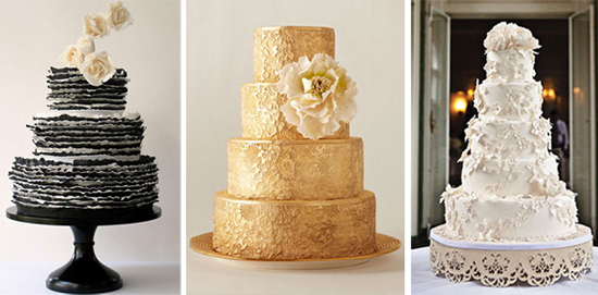 Wedding Cakes via Brides