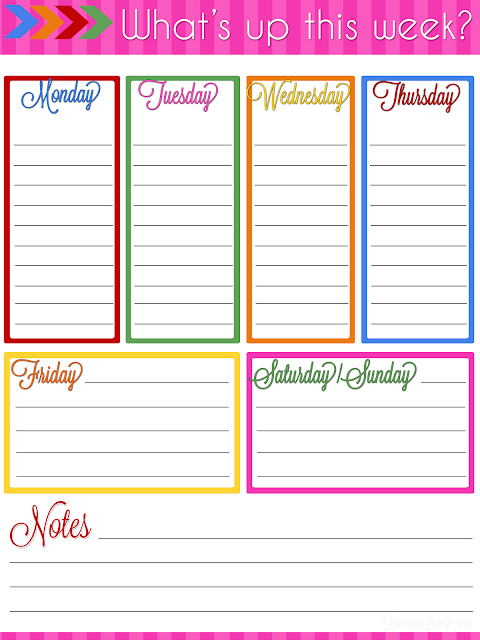 Ultimate Planner Notebook Add-On: Weekly Planner Printable | Lamberts