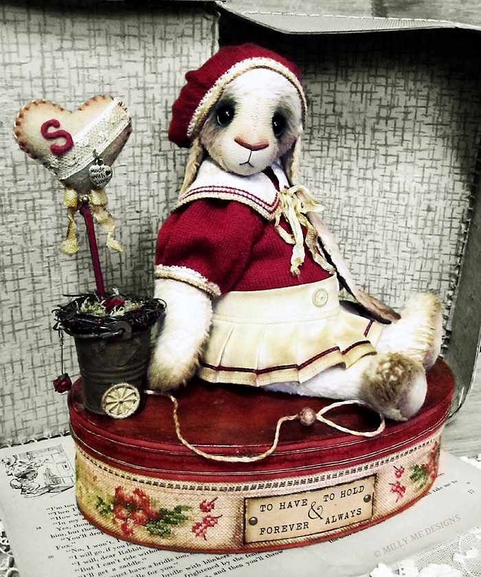 viscose rabbit, miniature knitting