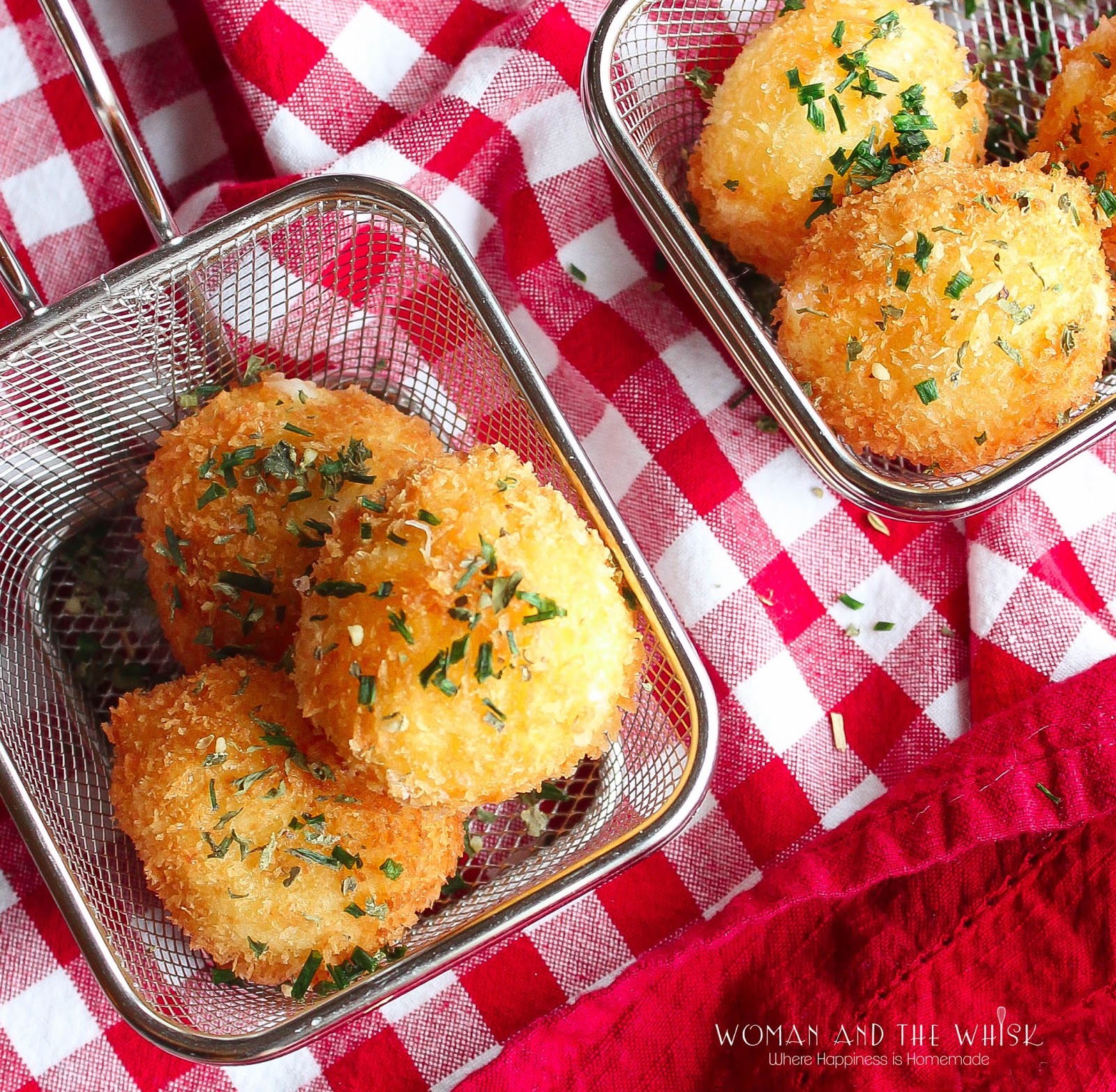 Woman and the Whisk Fried Mozzarella Balls
