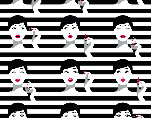 As minimalistas ilustrações com toques fashion e de pop art de Malika Favre Malika Favre ilustrações fashion minimalistas coloridas pop art espaço negativo