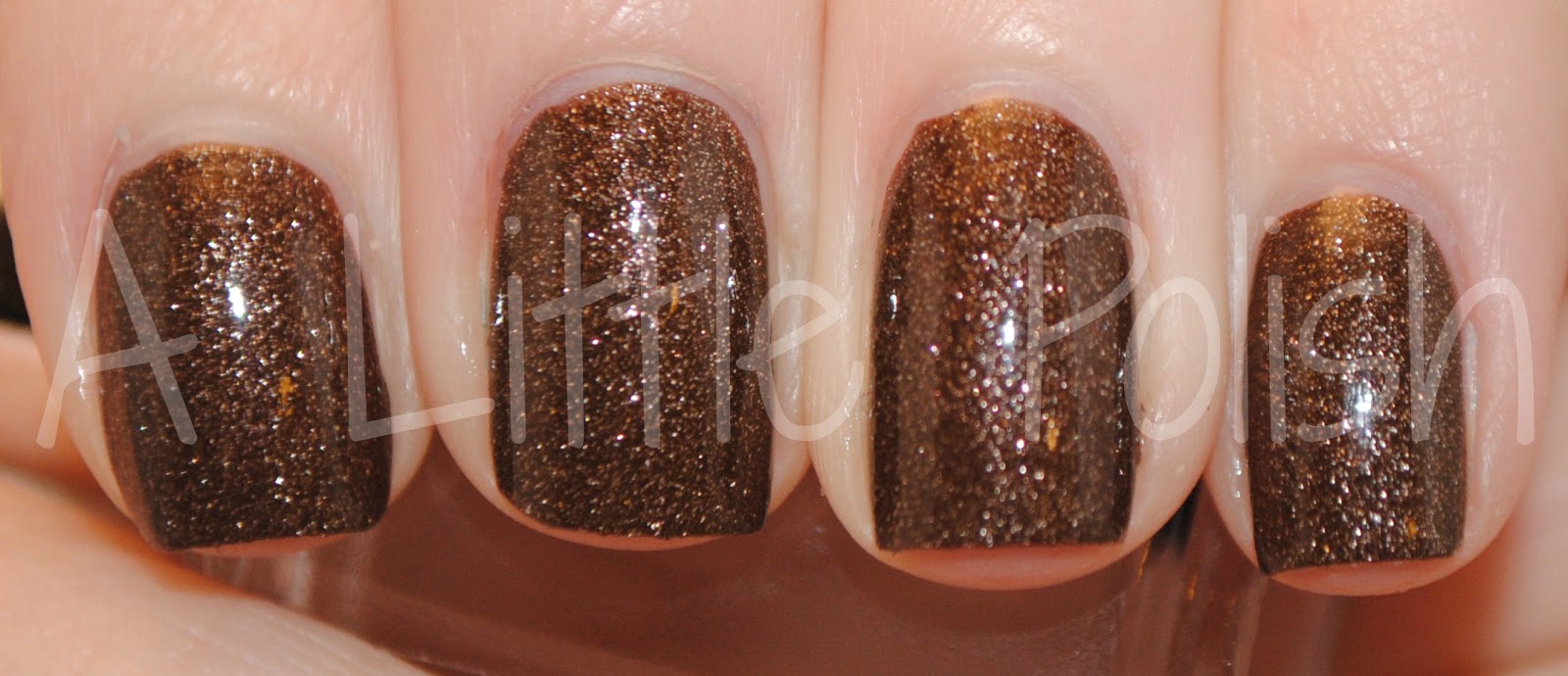 A Little Polish BPS Sexy Chocolate Color Shimmer Nail Polish Review