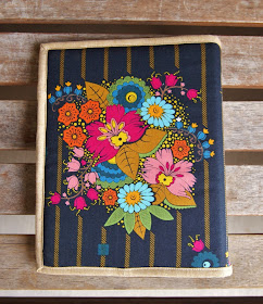Folk Song Notebook Cover by Heidi Staples of Fabric Mutt