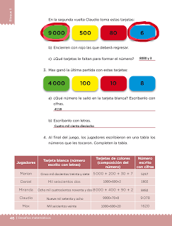 Respuestas Apoyo Primaria Desafíos matemáticos 3ro. Grado Bloque II Lección 20 Baraja numérica