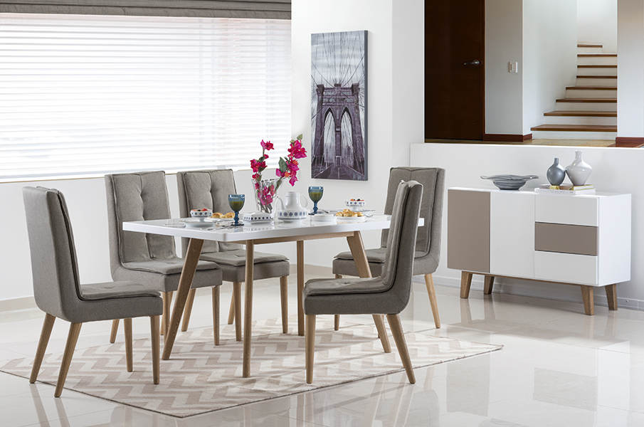 Modernas salas de jantar decoradas de forma simples ~ decoração e ... Sala simples e moderna