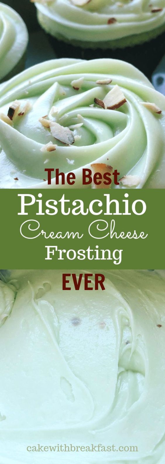 This Recipe is the Best Cream Cheese Frosting EVER. And so easy to make! #easyfrostingrecipes #pistachiofrostingrecipe #bestpistachiofrostingrecipes #pistachio #pistachioideas #creamcheesefrosting #bestcreamcheesefrostings #cakewithbreakfast