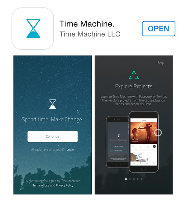 Time Machine App Crowley Party
