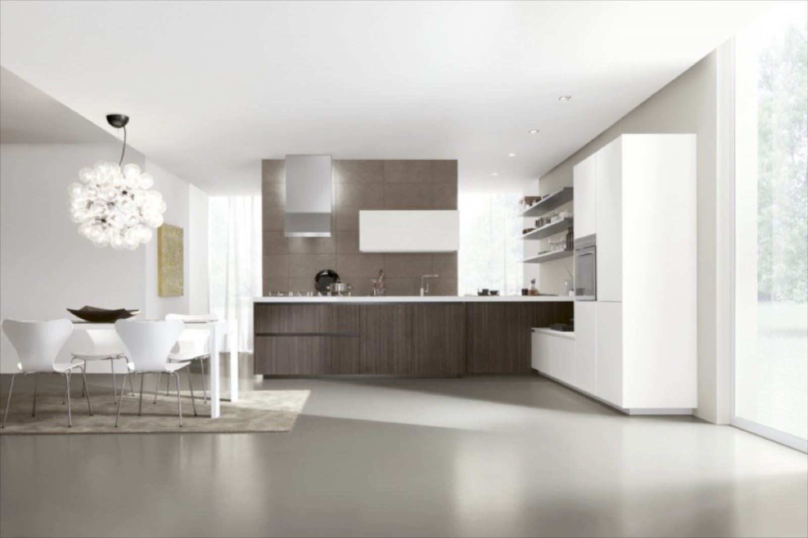 Soggiorno cucina open space living con angolo cottura ... Open space soggiorno cucina progetti